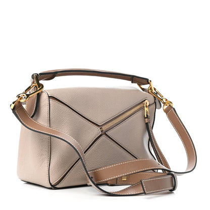 Loewe Grained Calfskin Small Puzzle Bag Sand Mink 3 of 8
