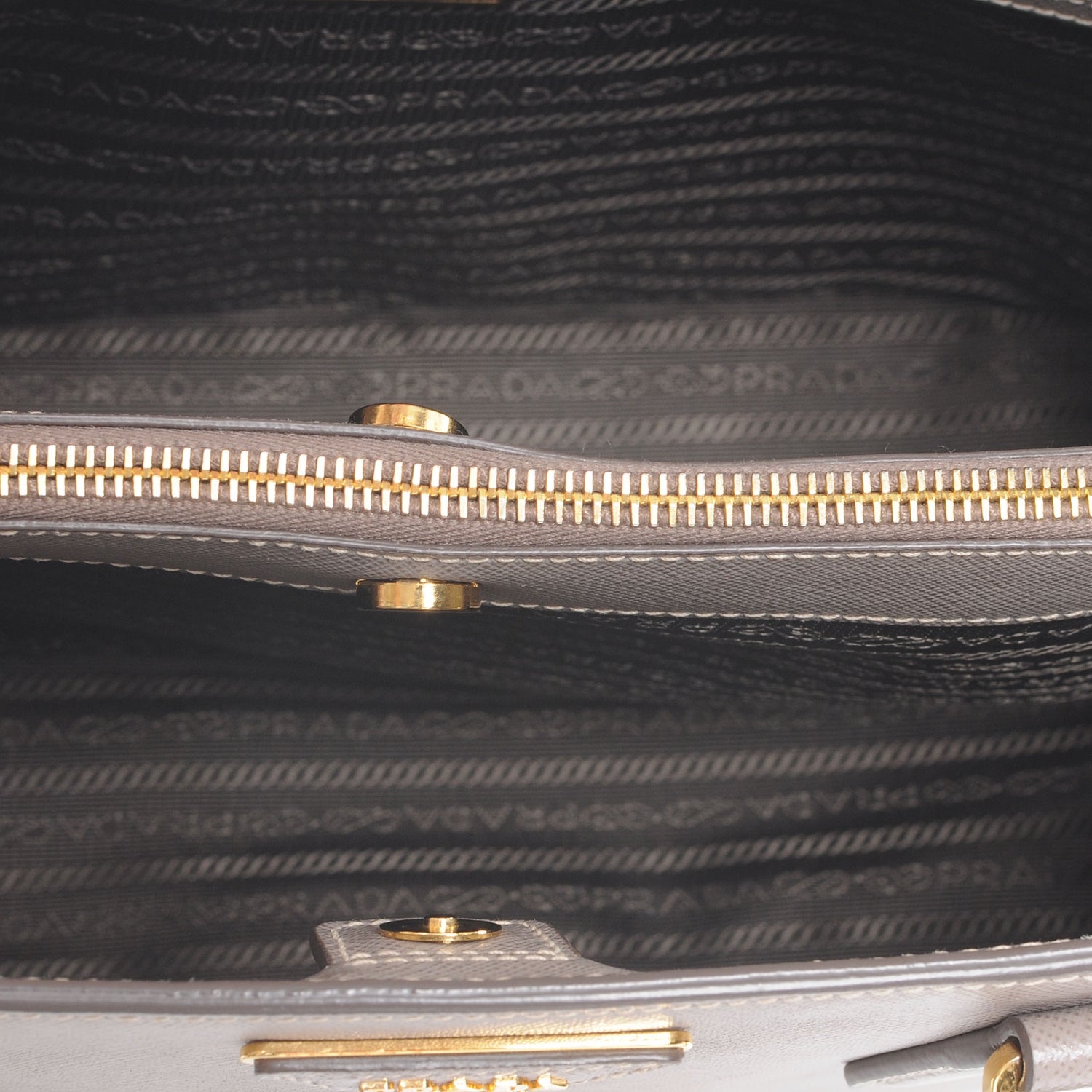 Prada Saffiano Lux Medium Tote Argilla 6 of 8