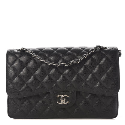 Chanel Caviar Quilted Jumbo Double Flap Black 1 of 9