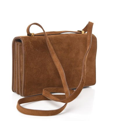 Saint Laurent Suede Small Dylan Snake Monogram Satchel Fox 3 of 9