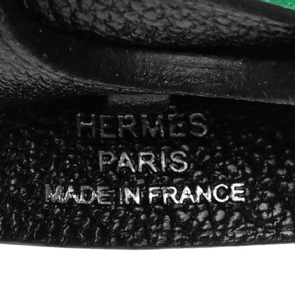 Hermes Chevre Mysore Barenia Jockey Bag Charm Black Menthe Mauve Pale Fauve 3 of 6