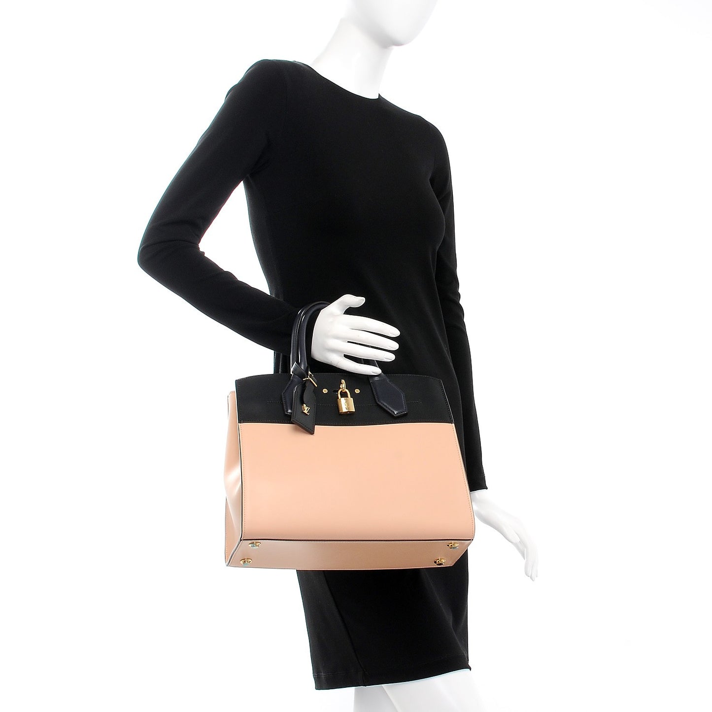 Calfskin City Steamer MM Vanilla Black
