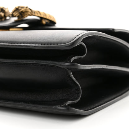 Gucci Moon Calfskin Web Medium Dionysus Bamboo Top Handle Bag Black 9 of 11