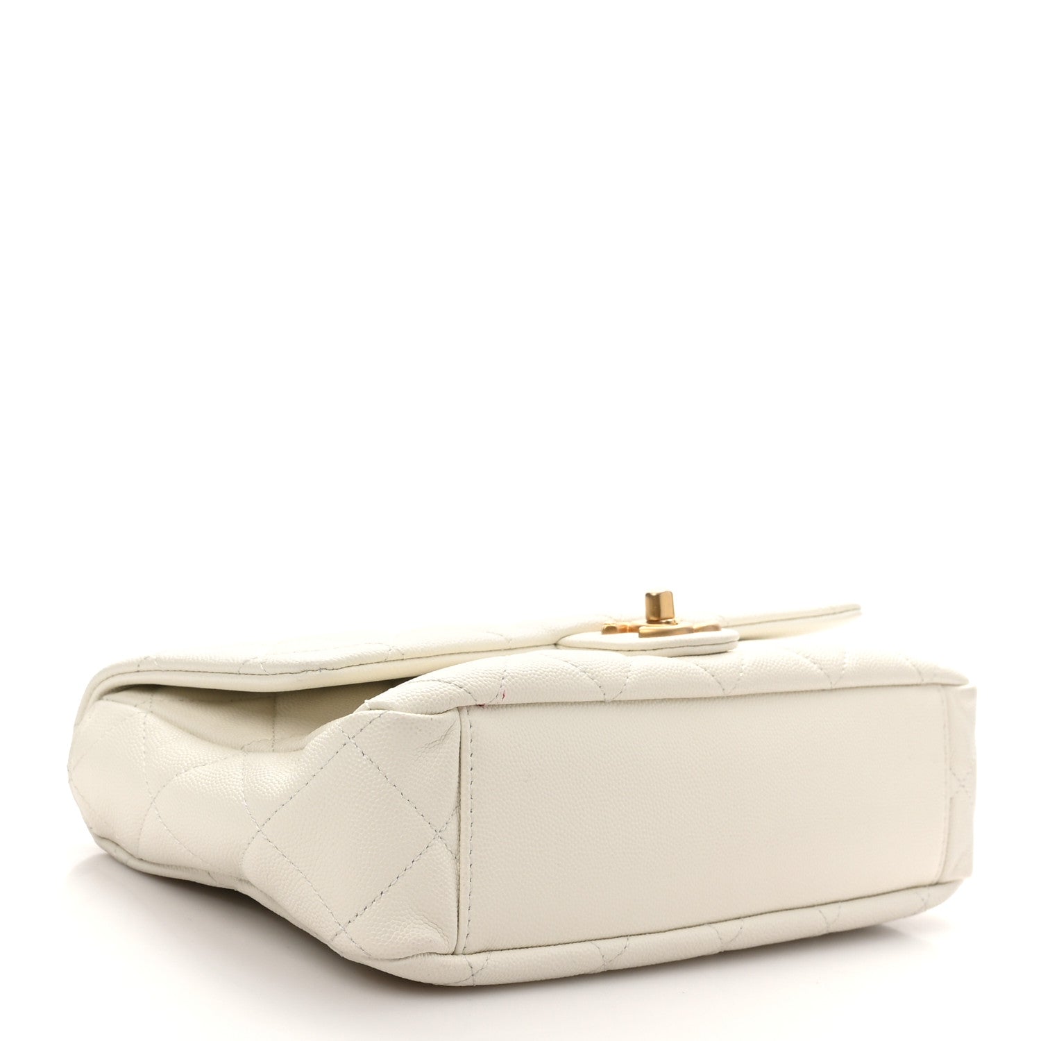 Chanel Caviar Quilted Mini Flap White 4 of 10