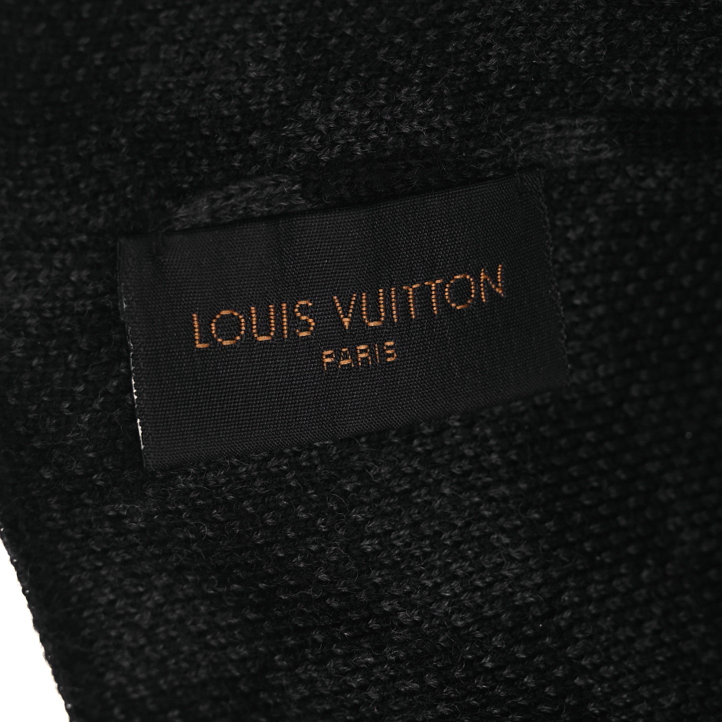 Wool Bonnet Petit Damier Graphite Beanie Hat