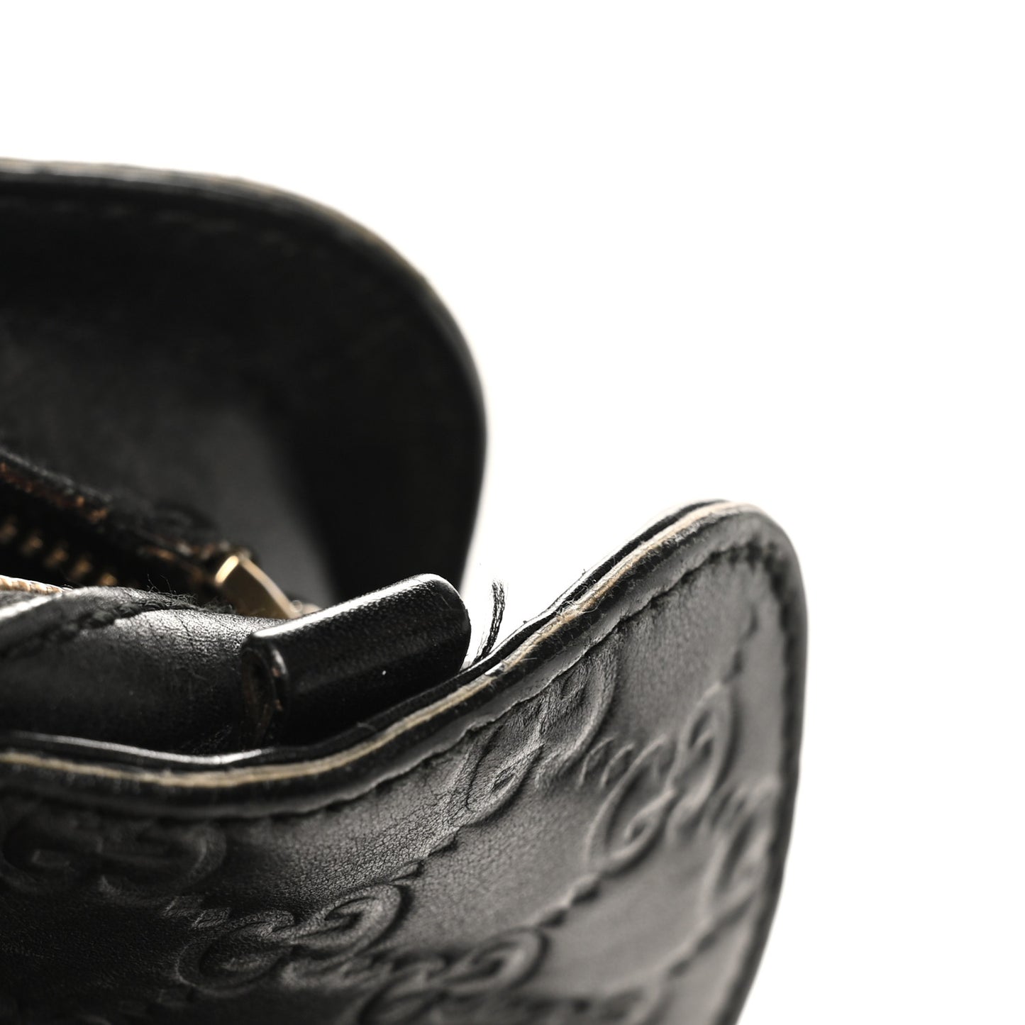 Guccissima Bamboo Messenger Bag Black