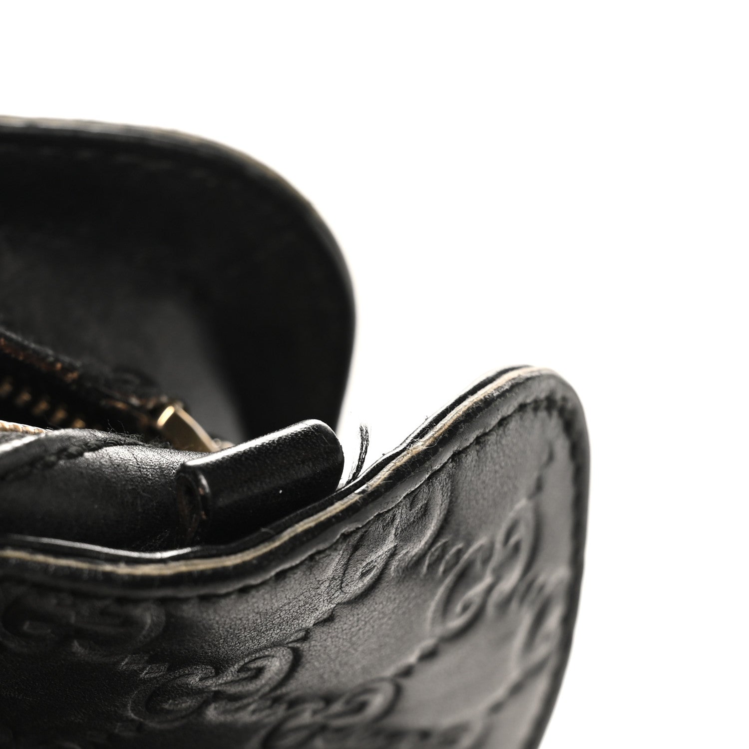 Gucci Guccissima Bamboo Messenger Bag Black 13 of 13