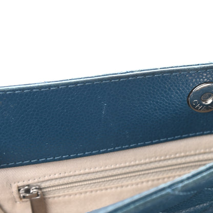Chanel Caviar Quilted Timeless CC Shopping Tote Blue 11 of 15