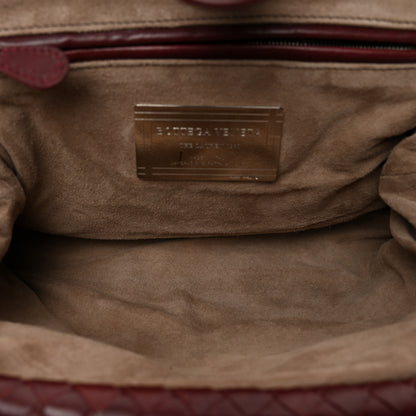 Bottega Veneta Nappa Intrecciato The Lauren 1980 Clutch Gigolo Red 5 of 6