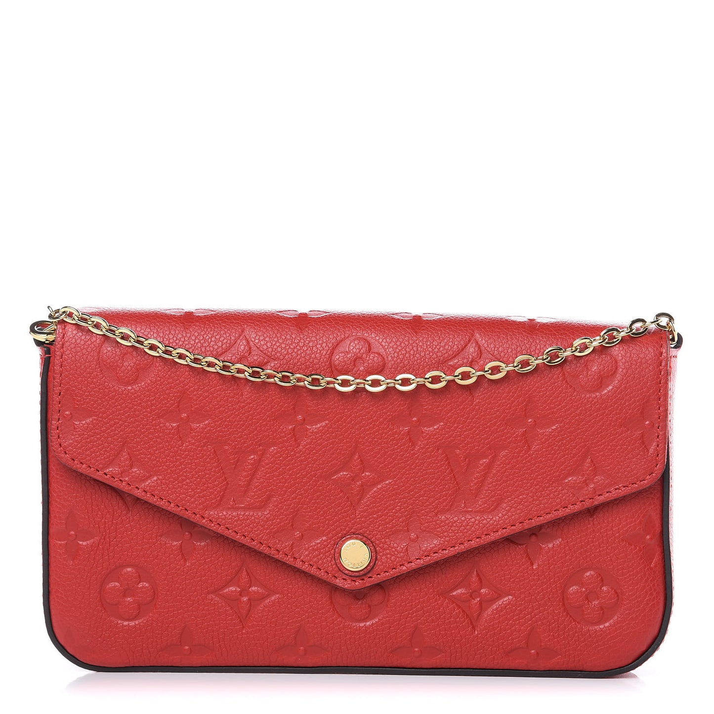 Empreinte Pochette Felicie Chain Wallet Cherry
