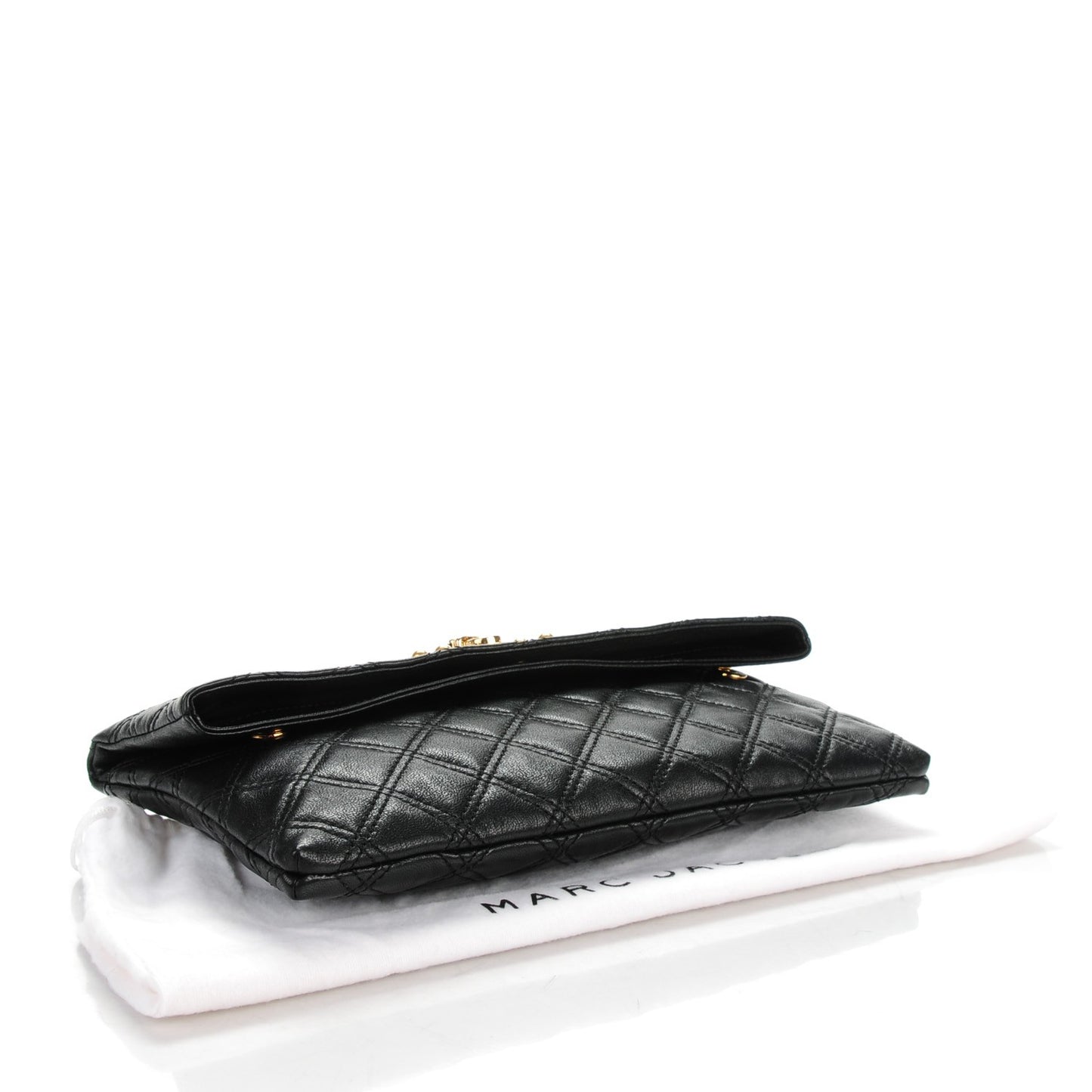 Quilted Lambskin Eugenie Clutch Black