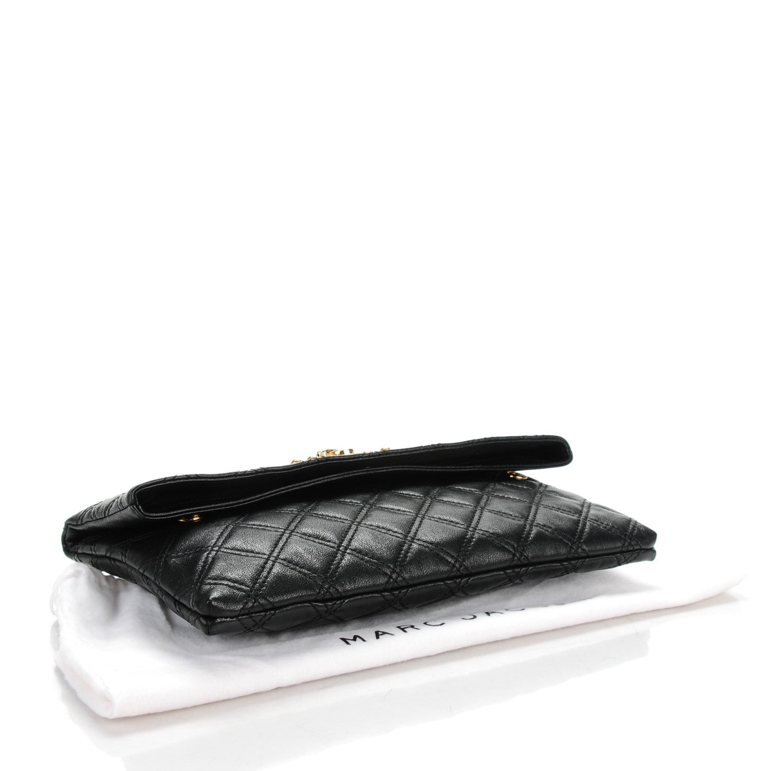 Marc Jacobs Quilted Lambskin Eugenie Clutch Black 4 of 9