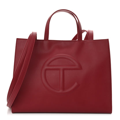 Telfar Vegan Leather Medium Shopping Bag Oxblood 1 of 10