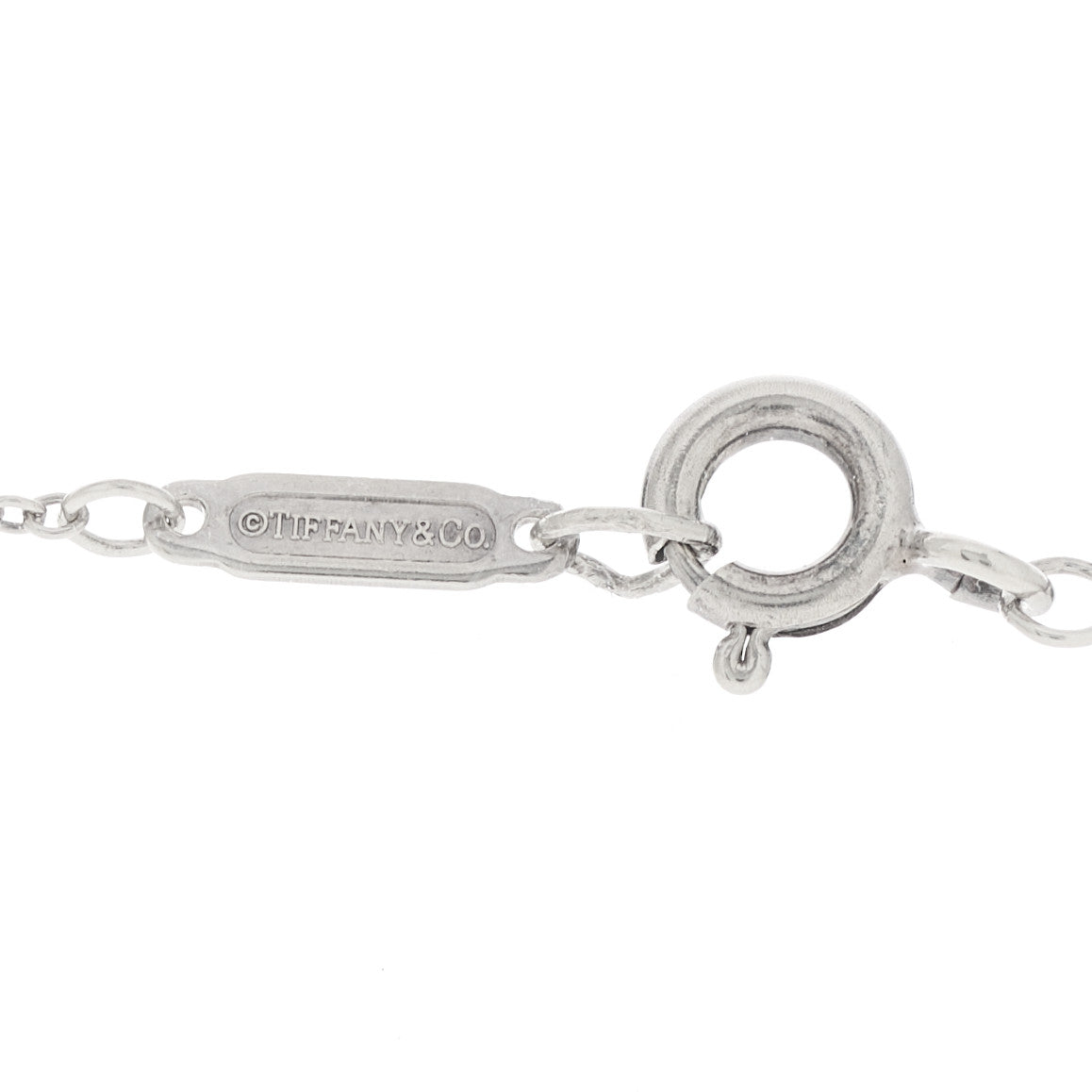Sterling Silver Enamel Heart Key Pendant Necklace Blue