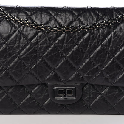 Chanel Aged Calfskin Quilted 2.55 Reissue 226 Flap So Black 8 of 10