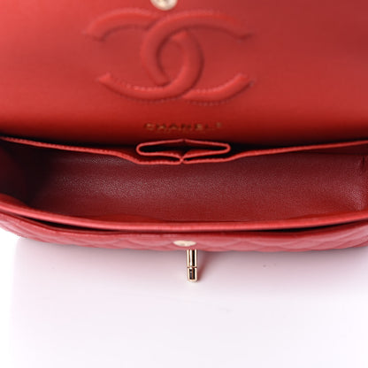 Chanel Caviar Quilted Medium Double Flap Red 5 of 10