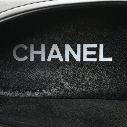 Chanel Calfskin CC Platform Loafers 38 Black 7 of 7