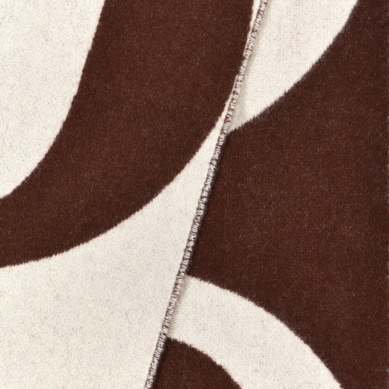Hermes Cashmere Casaque Charms Muffler Brun Chocolat Ivoire 3 of 5