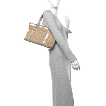 Gucci Monogram Medium Abbey Tote Gold 2 of 10