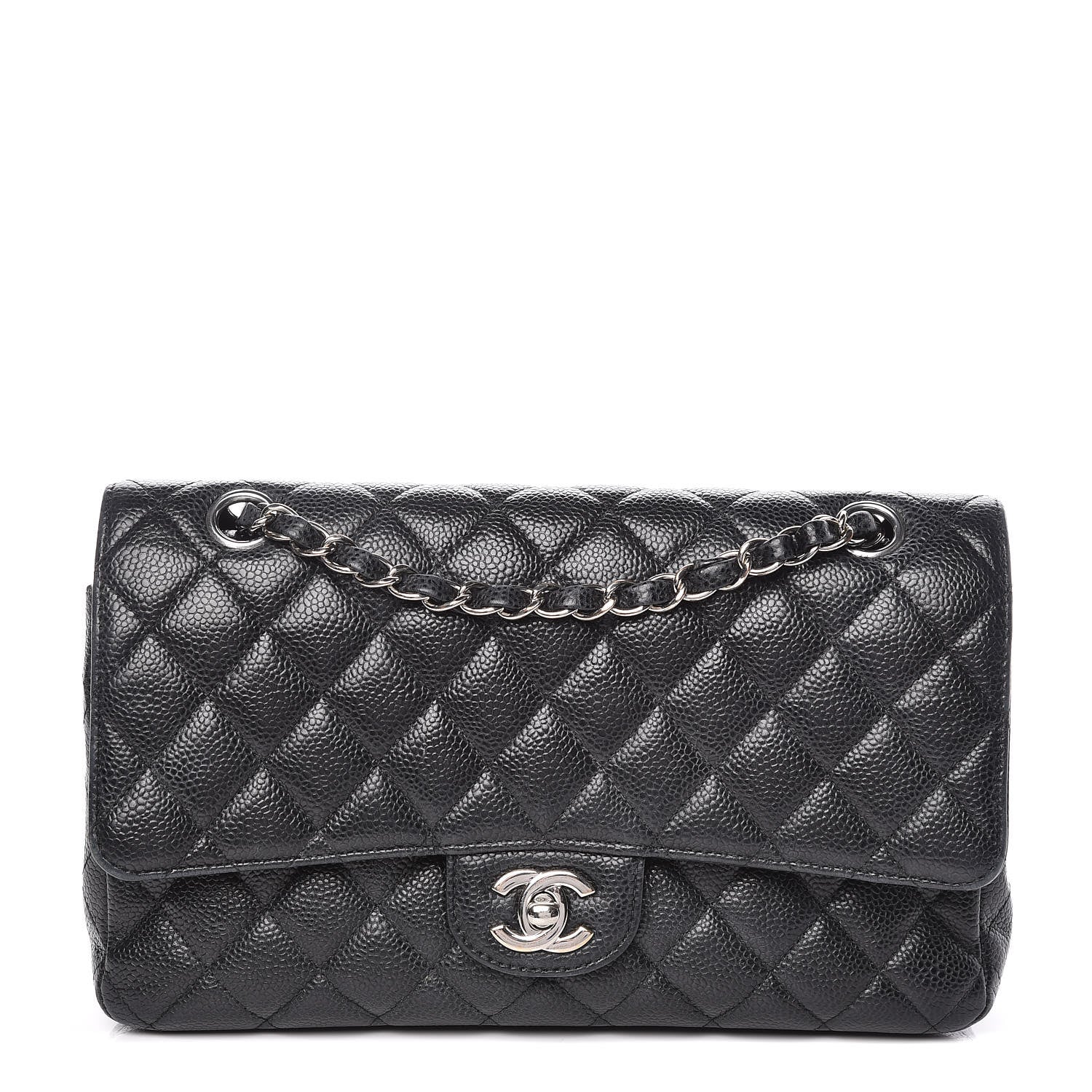 Chanel Caviar Quilted Medium Double Flap Black 1 of 14