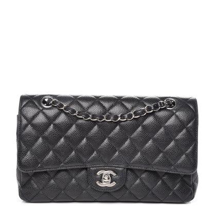 Chanel Caviar Quilted Medium Double Flap Black 1 of 14