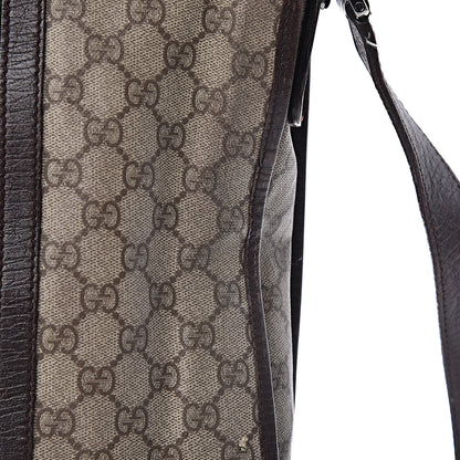 Gucci GG Plus Monogram Web Large Flap Messenger Bag Beige Dark Brown 17 of 34