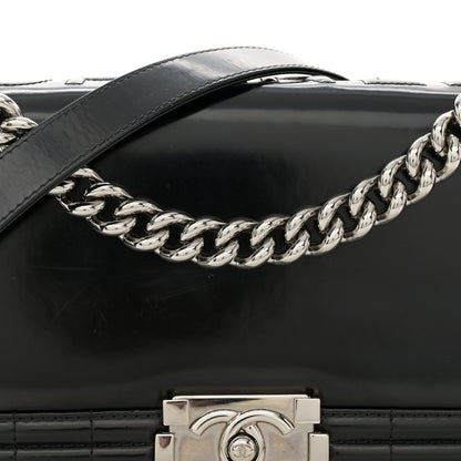 Chanel Glazed Calfskin Medium Boy Flap Black 8 of 13