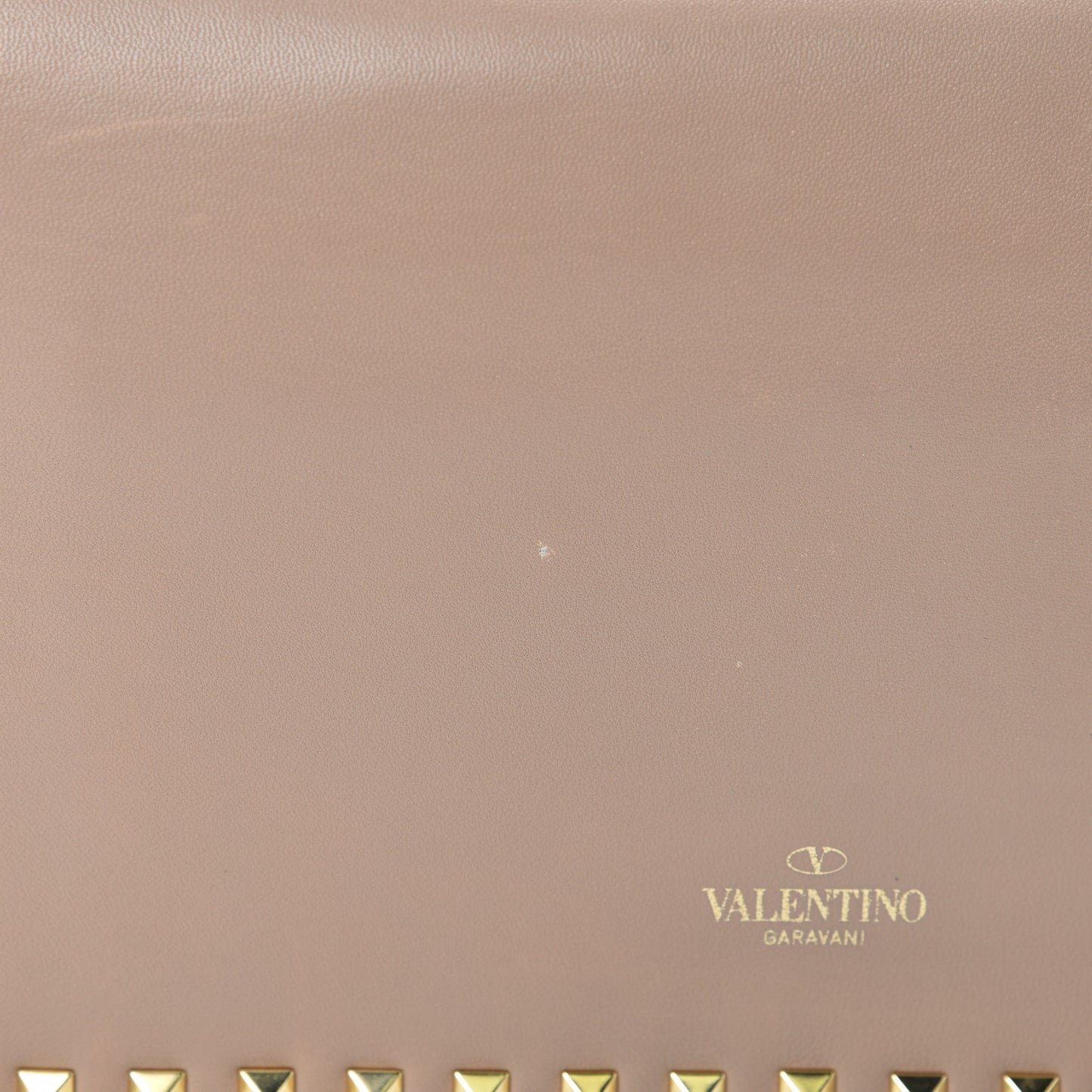 Nappa Rockstud Wristlet Clutch Alpaca