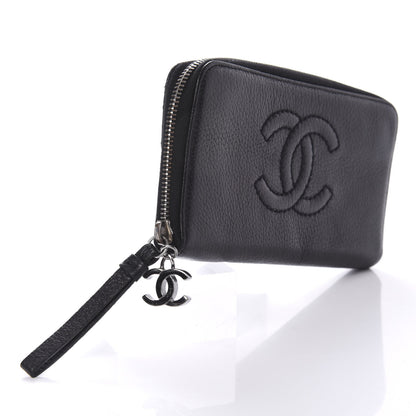 Chanel Calfskin Large Timeless Zip Around Wallet Black 9 of 11