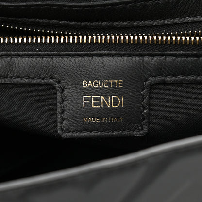 Fendi Nappa FF 1974 Embossed Baguette Black 5 of 10