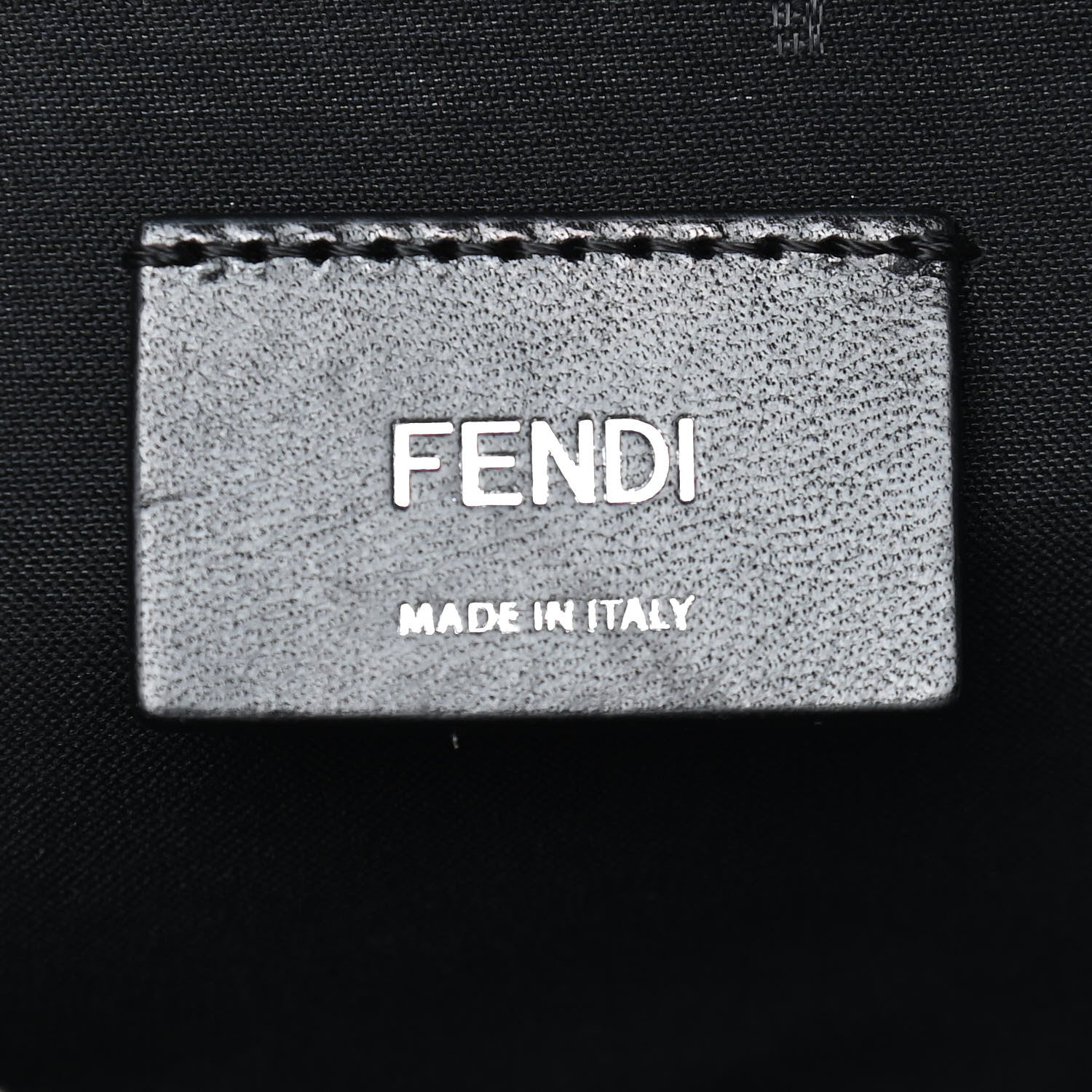 Fendi Vitello Century Bi-Color FF 1974 Embossed Belt Bag Maya Black 6 of 9