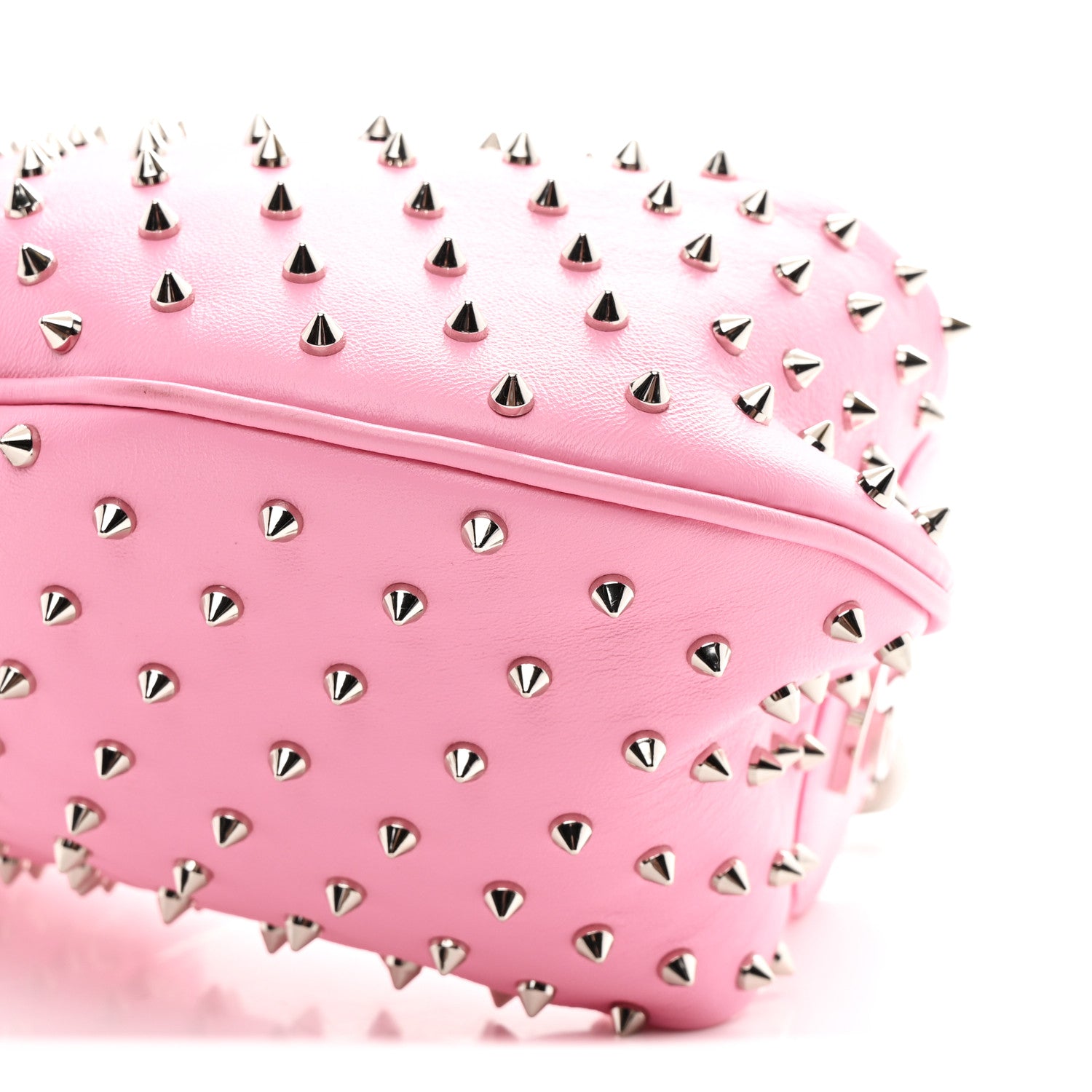 Christian Louboutin Calfskin Studded Le 54 Shoulder Bag Calipso 10 of 11
