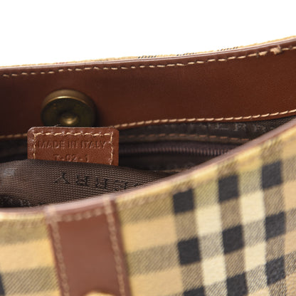 Burberry Haymarket Check Shoulder Bag Brown 7 of 10