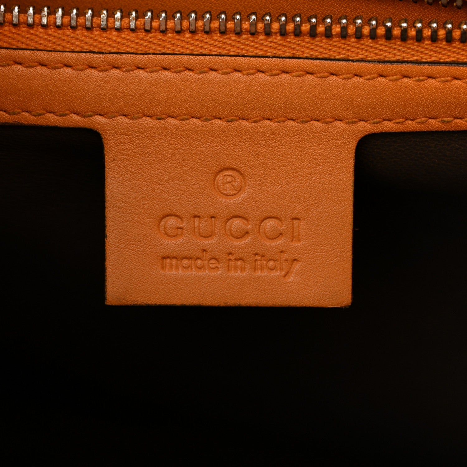Gucci Moon Calfskin Medium Interlocking Shoulder Bag  Curcuma 6 of 10