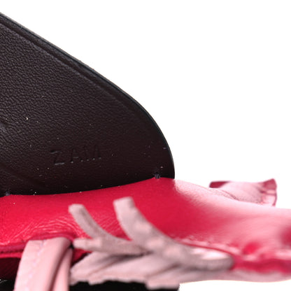Hermes Milo Lambskin Grigri Rodeo Pegase Horse Bag Charm PM Framboise Rose Sakura Rouge Sellier 4 of 4