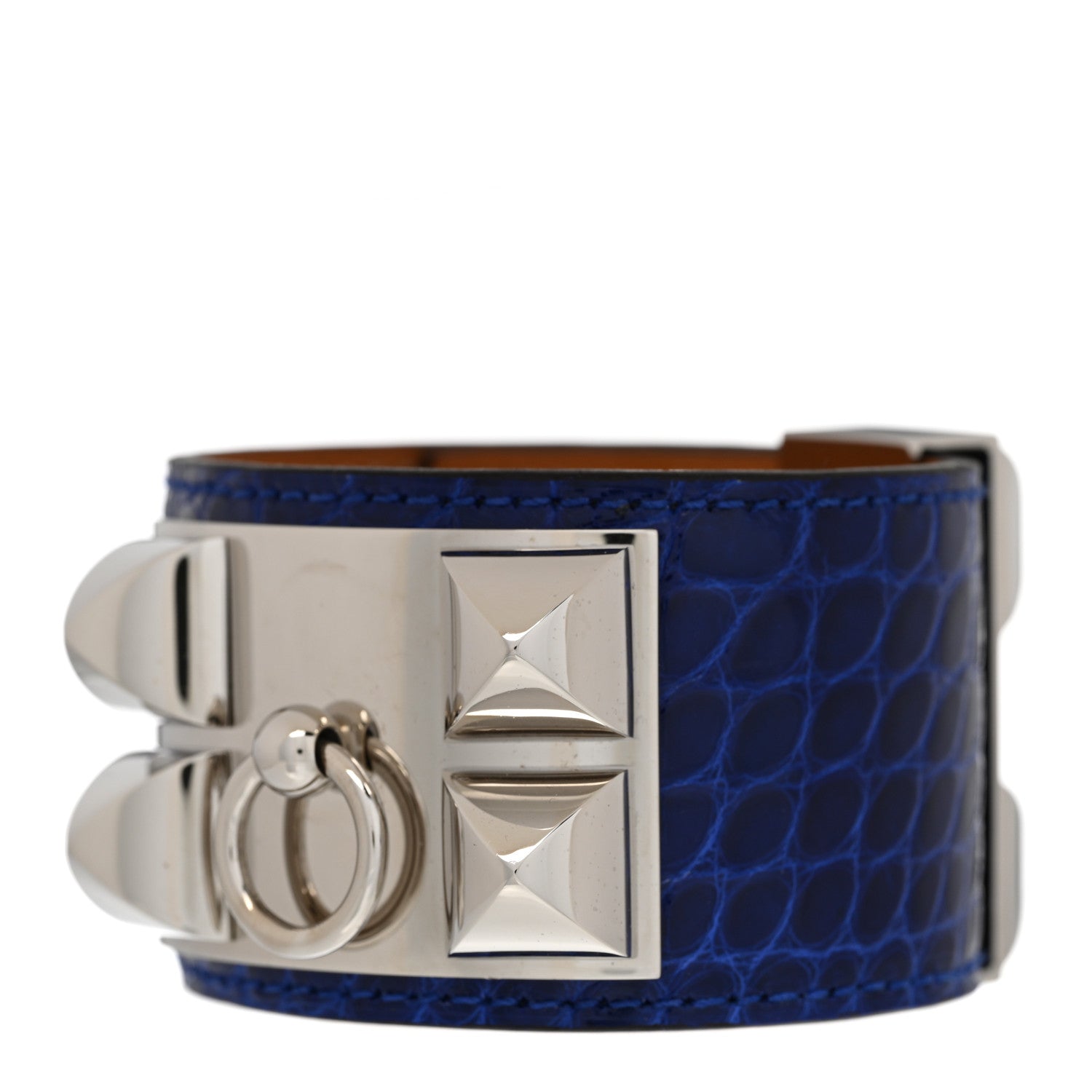 Hermes Shiny Alligator Collier De Chien CDC Bracelet 1 of 8