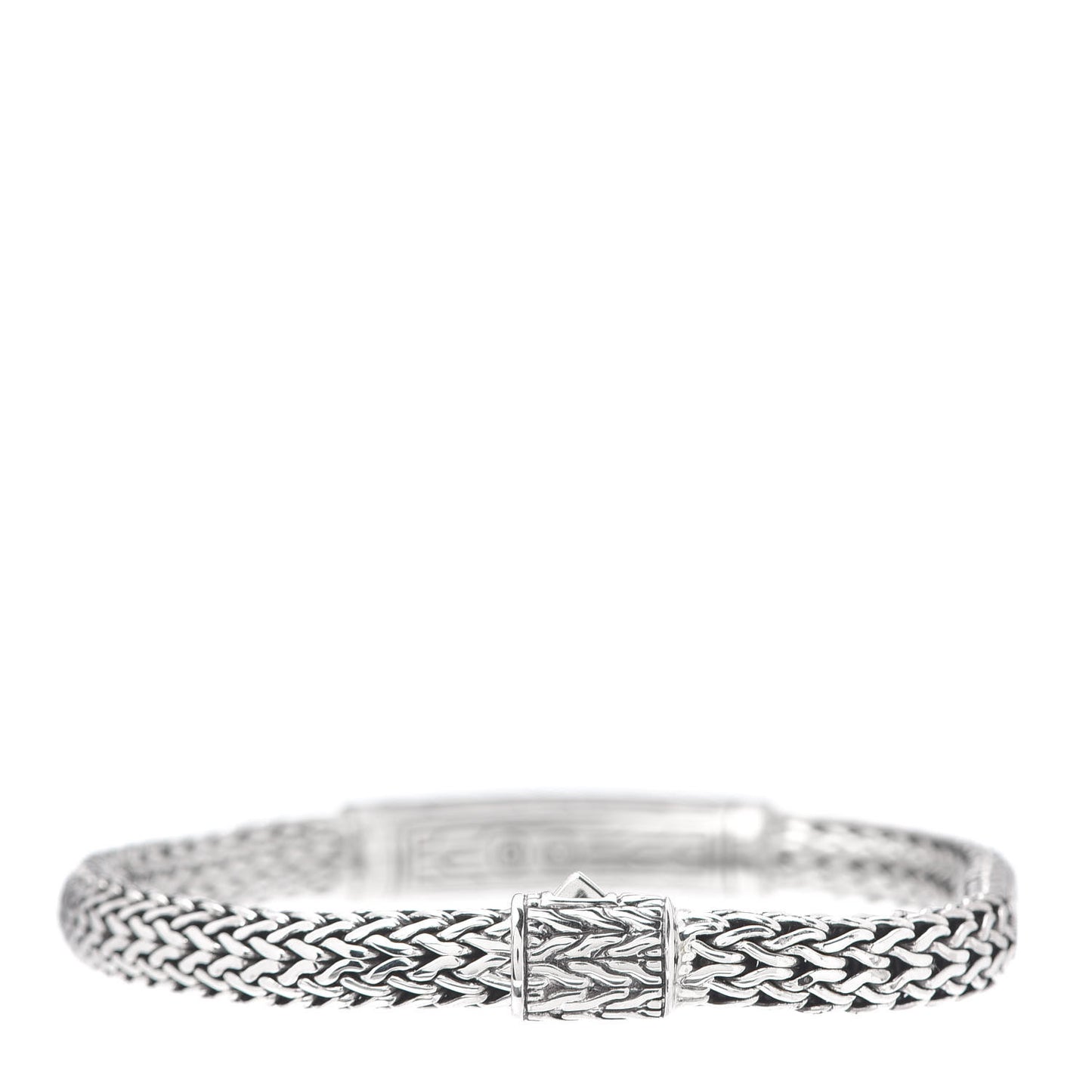 Sterling Silver Blue Topaz 6.5mm Station Classic Chain Bracelet