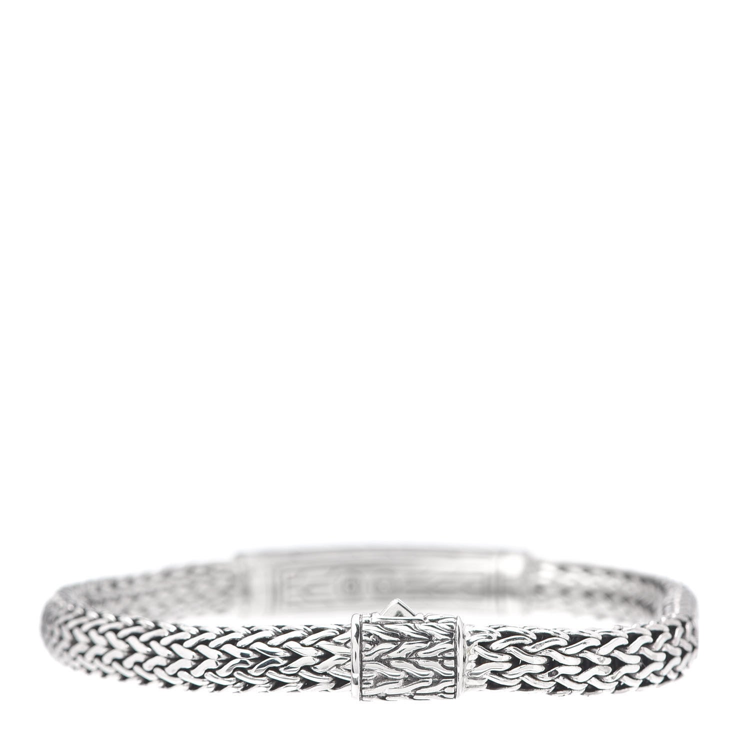 John Hardy Sterling Silver Blue Topaz 6.5mm Station Classic Chain Bracelet 3 of 6