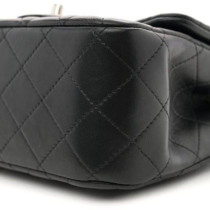 Chanel Lambskin Quilted Mini Square Flap Black 10 of 11