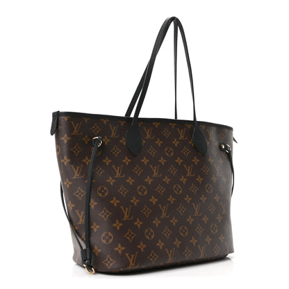 Louis Vuitton Monogram Calfskin Neo Neverfull Inside Out MM Black 4 of 10