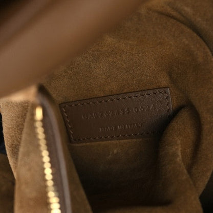 Saint Laurent Suede Bea Tote Golden Leaf 7 of 10