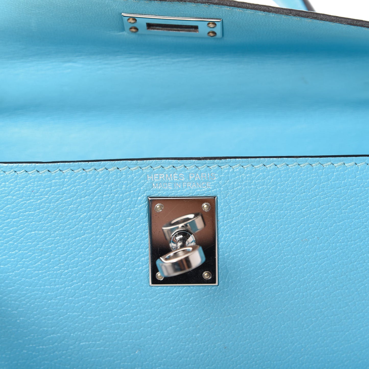 Chevre Mysore Mini Kelly Sellier 20 Celeste