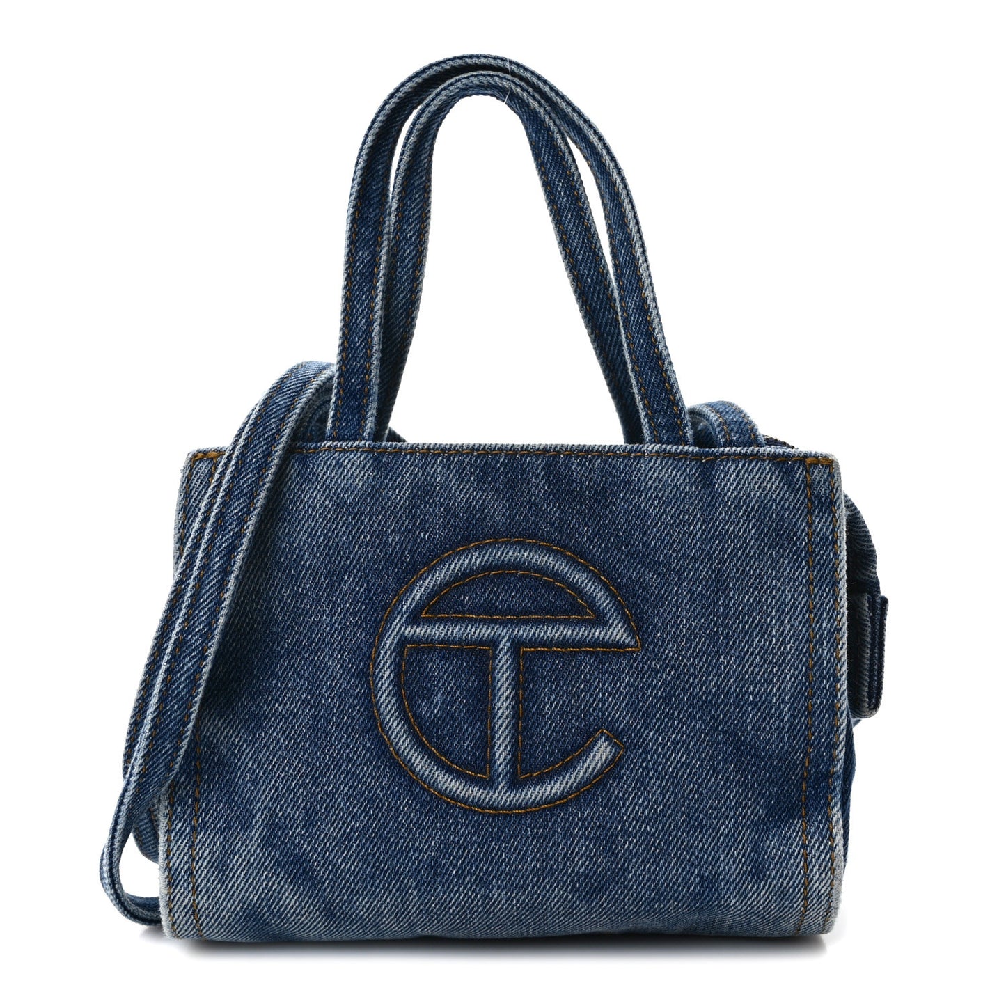 Denim Small Shopping Bag Blue
