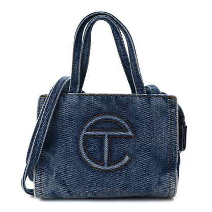 Telfar Denim Small Shopping Bag Blue 1 of 14