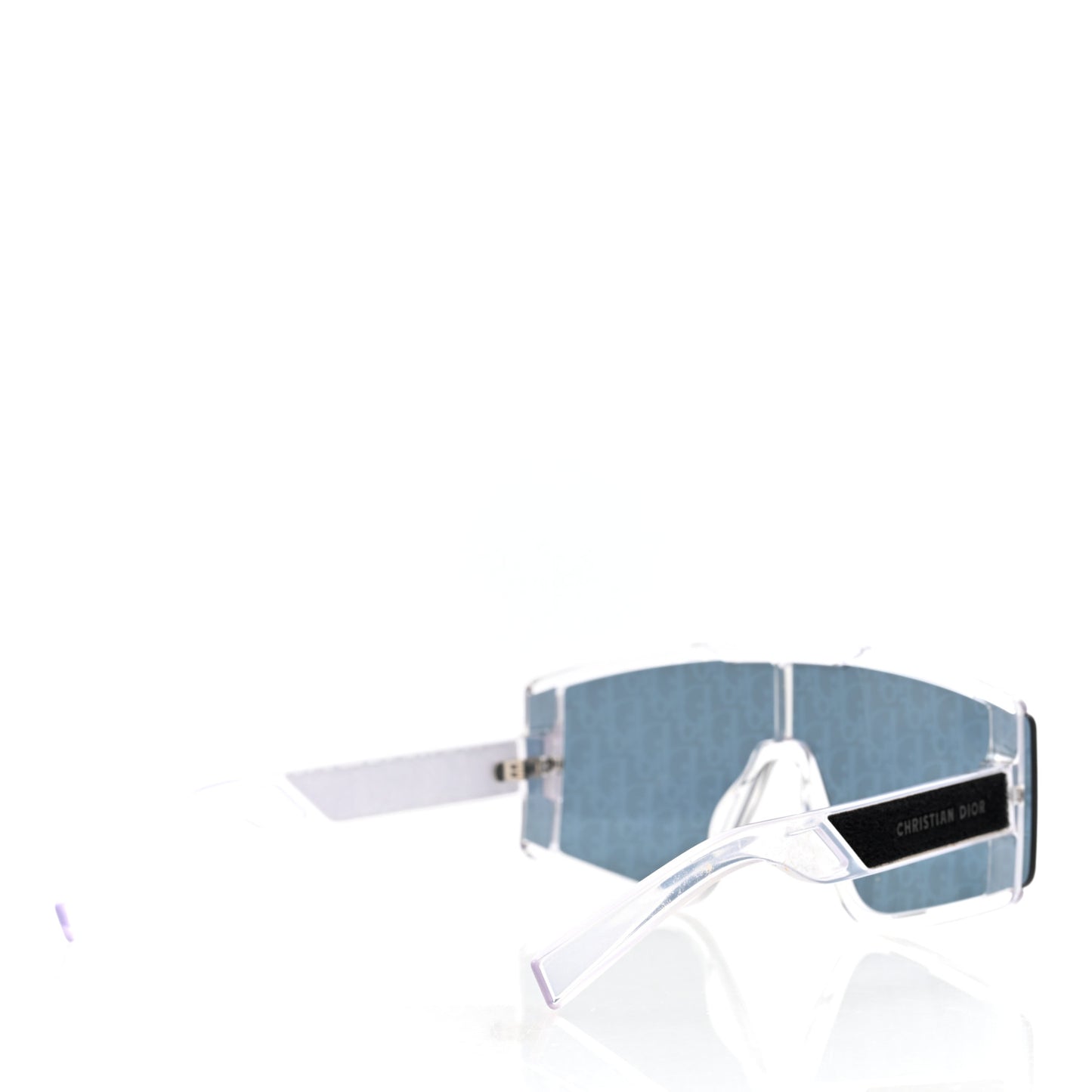 Acetate Oblique Diorxtrem MU Mask Sunglasses Crystal Smoke Mirror