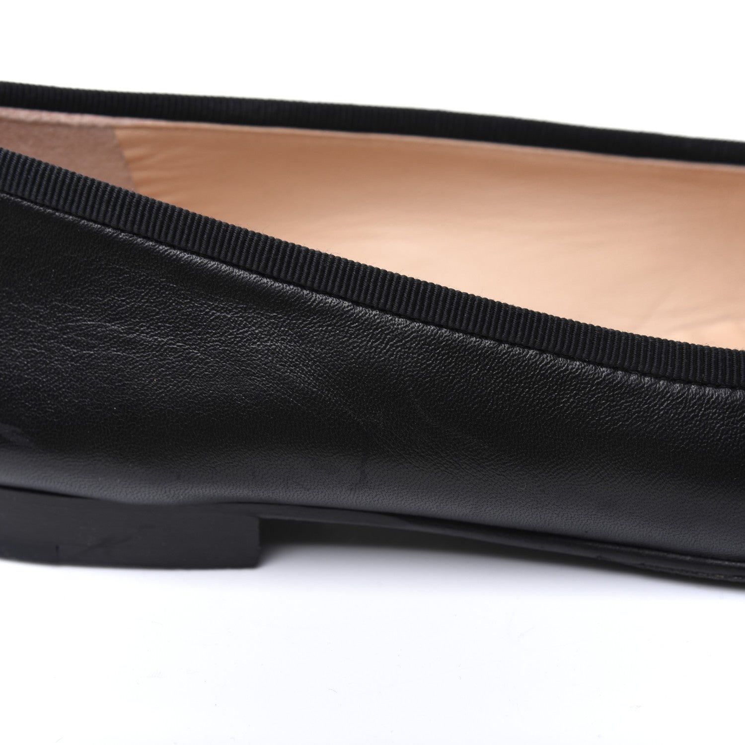 Chanel Lambskin Patent Cap Toe Ballerina Flats 37 Black 17 of 20