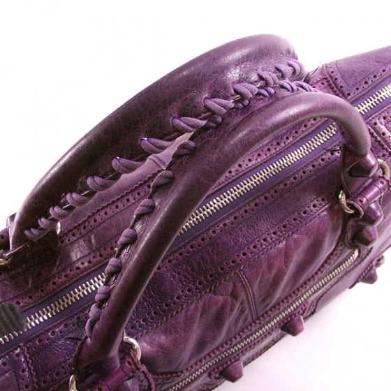 Agneau Giant Brogues Hardware Work Raisin