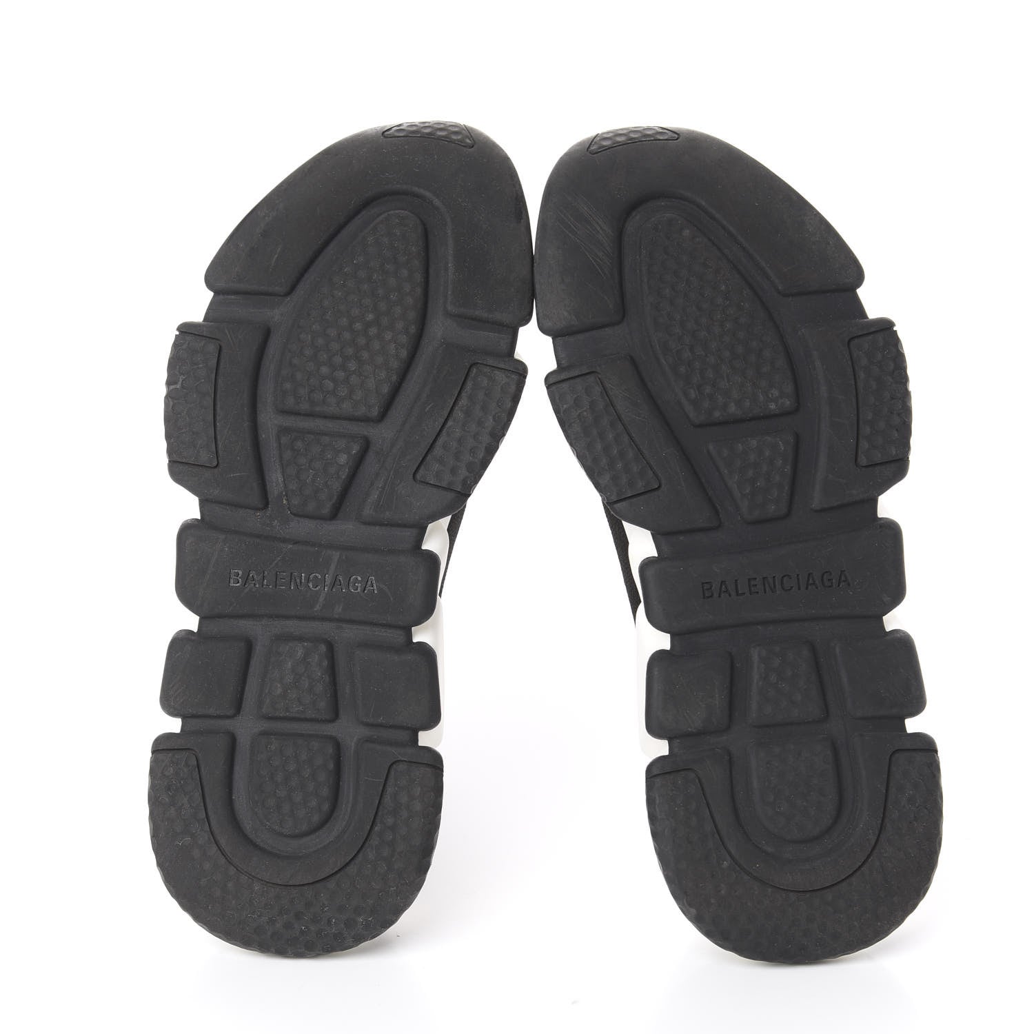 Balenciaga Neoprene Knit Allover Logo Bi-Color Sole Womens Speed Sneakers 36 Black White 6 of 6