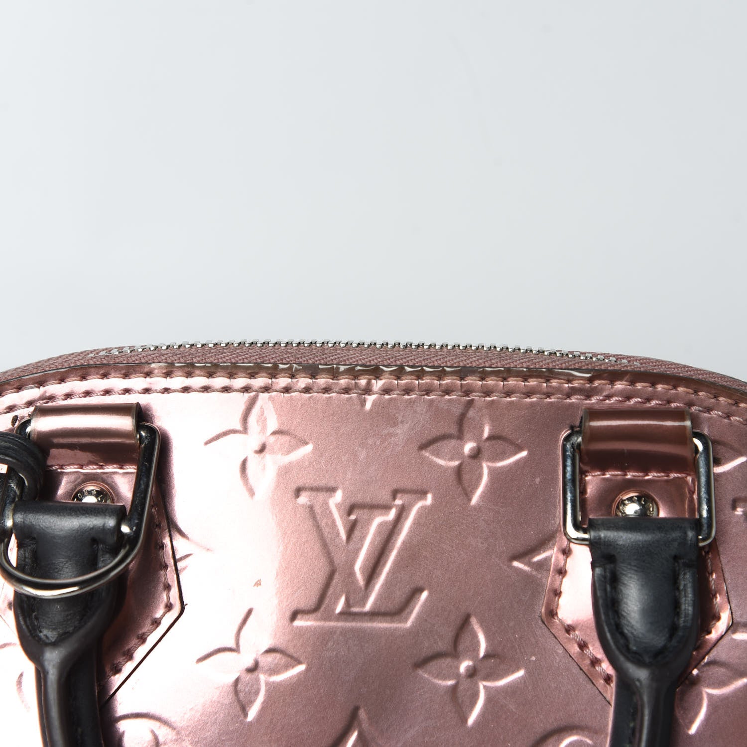 Louis Vuitton Vernis Alma BB Rose Cuivre 17 of 22