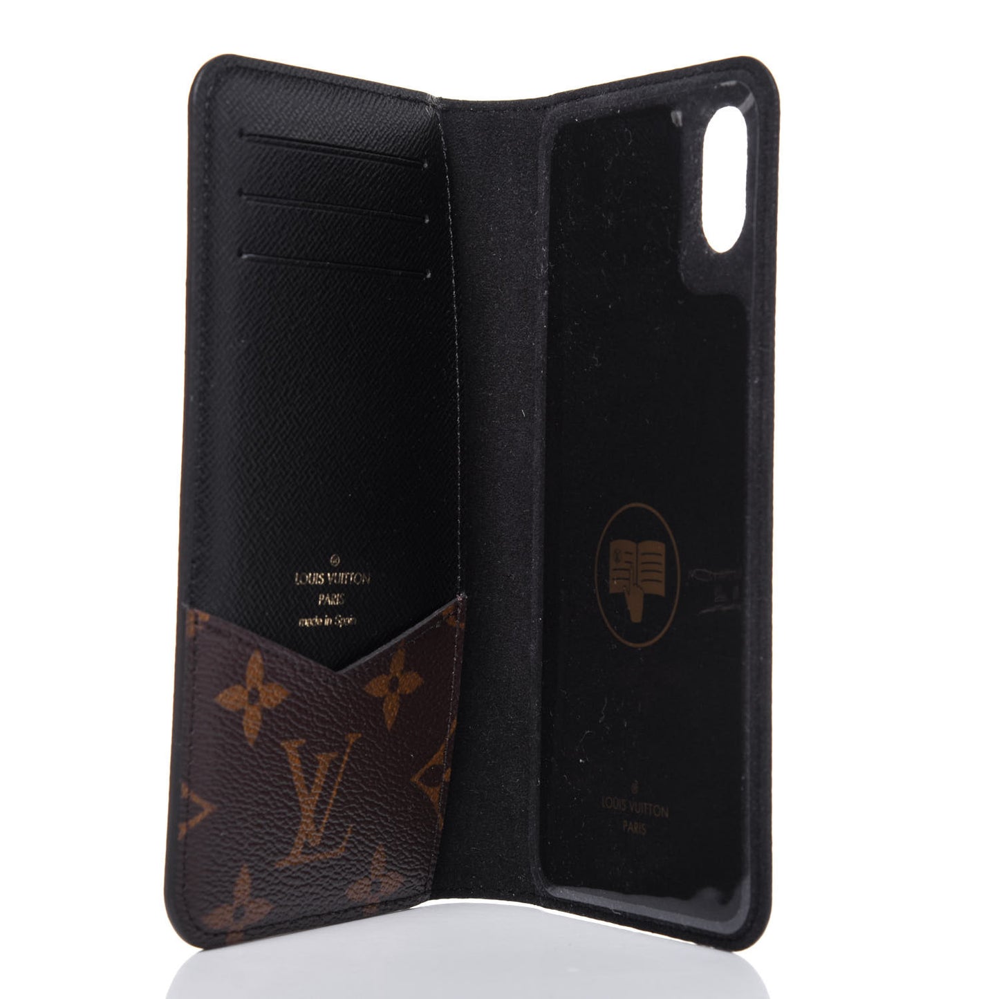 Monogram iPhone XS Max Folio Case Black